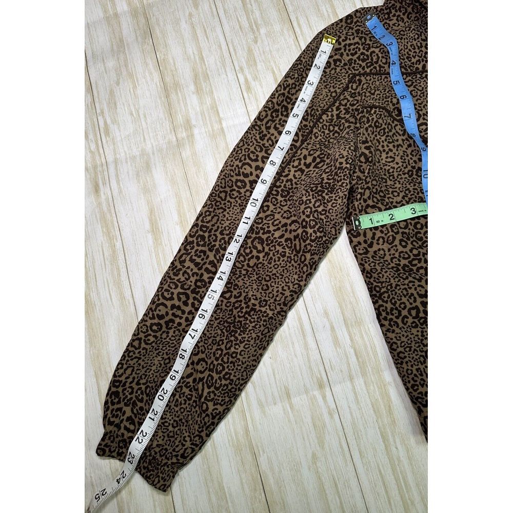 Activology Womens Leopard Print Jacket Full Zip Plus Size PM Pockets‎ Brown - Picture 6 of 12